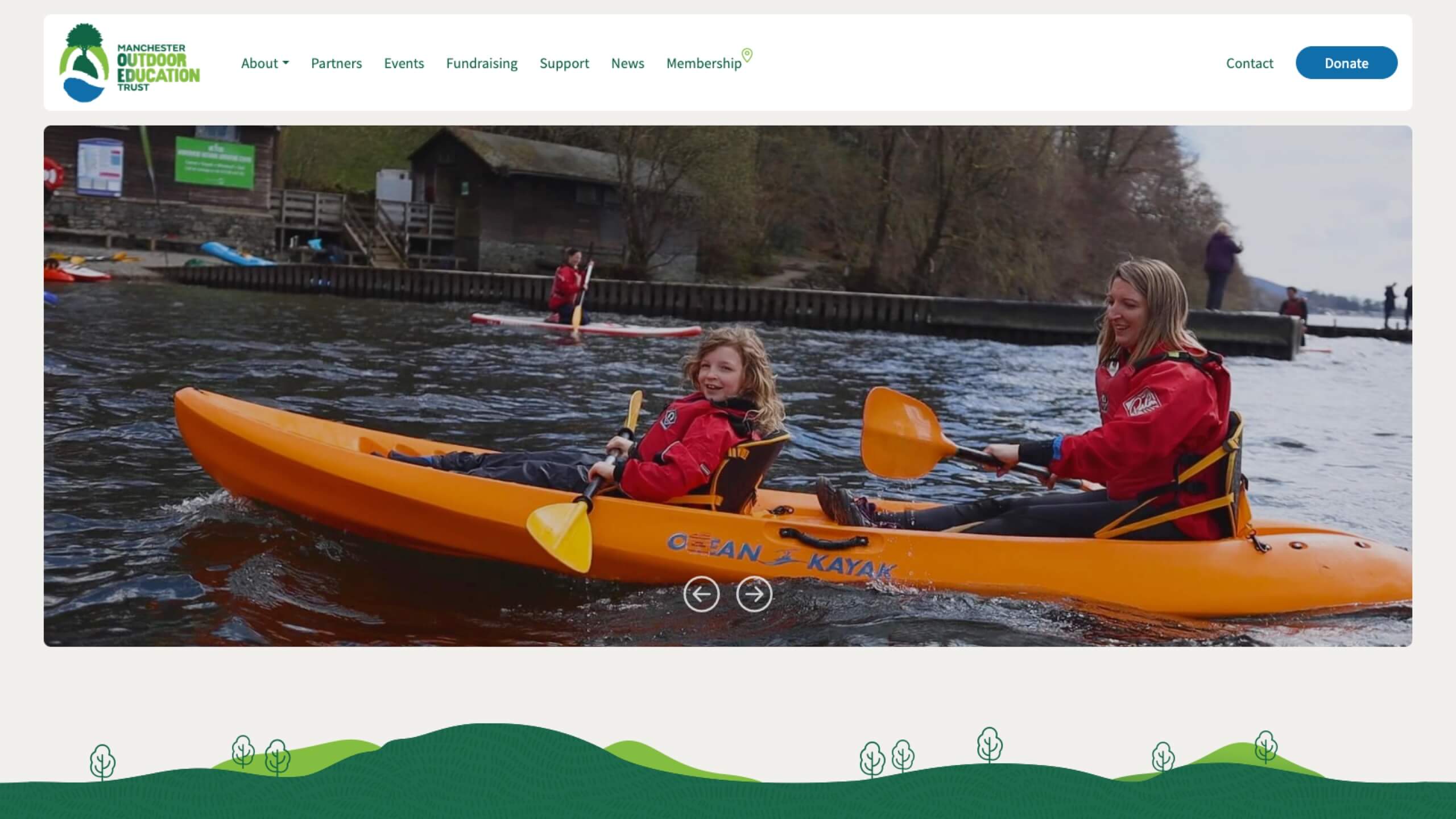 Manchester Outdoor Education Trust website